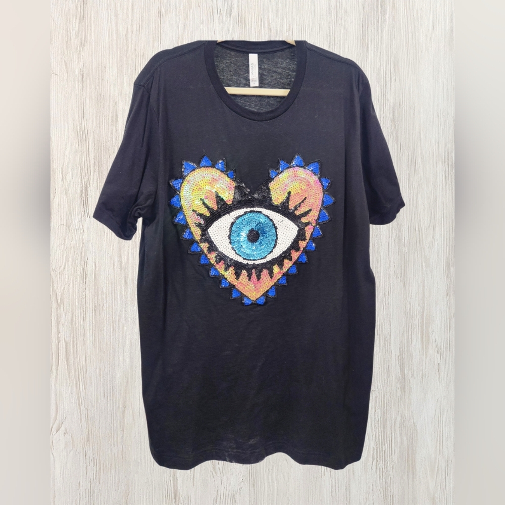 Evil Eye T-Shirt, Black XL, EUC